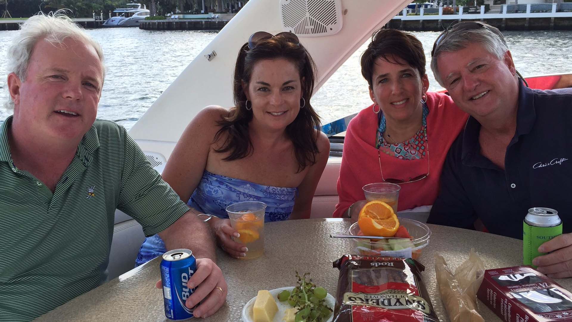 Mature Adults Enjoying Themselves on a Yacht